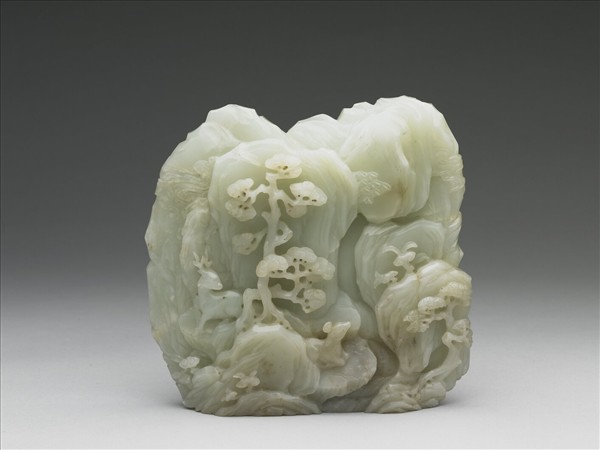 玉高士臨泉山子