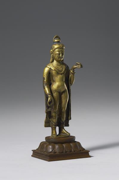 黃銅佛立像