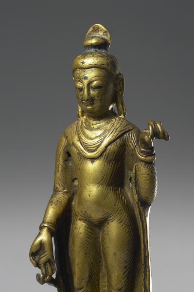 黃銅佛立像