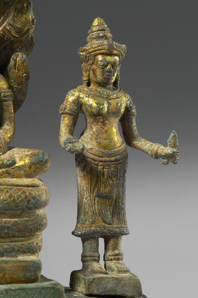 釋迦牟尼佛，四臂觀音，般若佛母三尊像