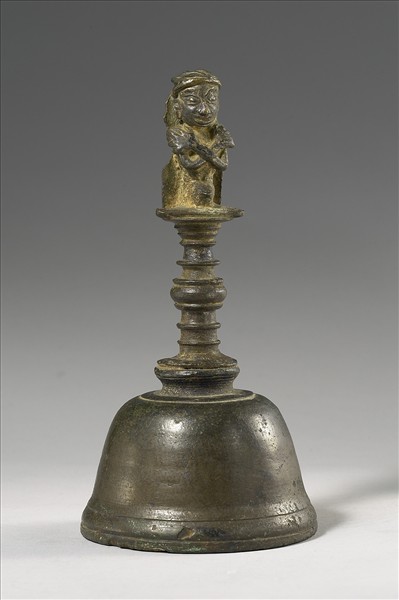 印尼 爪哇 15世紀 青銅鎏金 法鈴