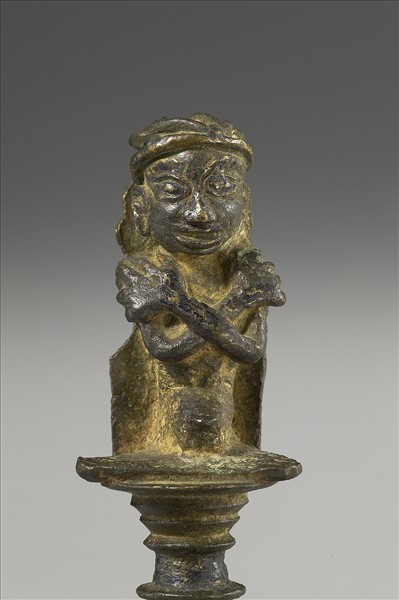 印尼 爪哇 15世紀 青銅鎏金 法鈴