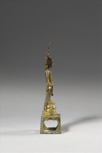 中國 隋 銅鎏金 菩薩立像