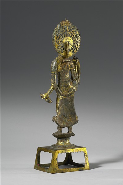 中國 隋 銅鎏金 菩薩立像