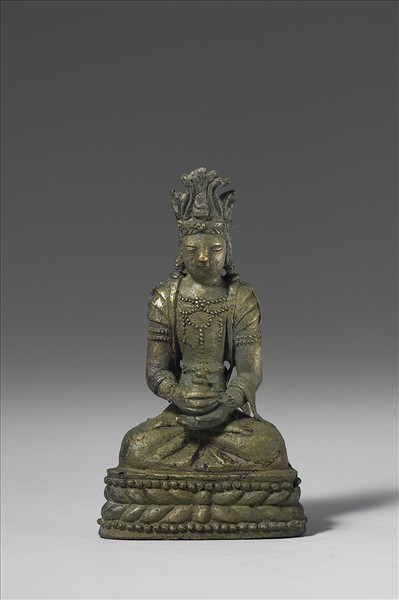 韓國高麗時代銅鎏金菩薩坐像- 故宮