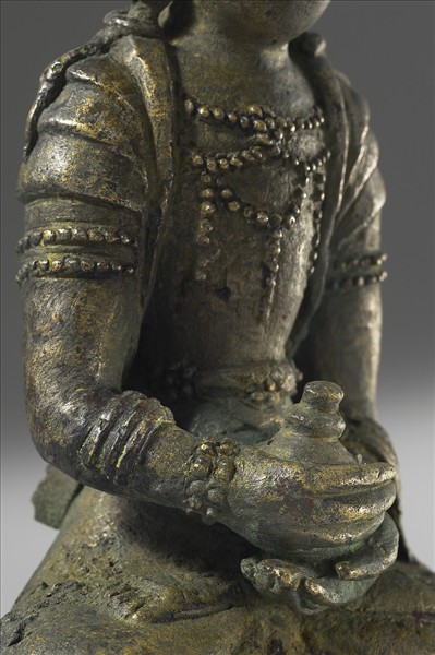韓國 高麗時代 銅鎏金 菩薩坐像