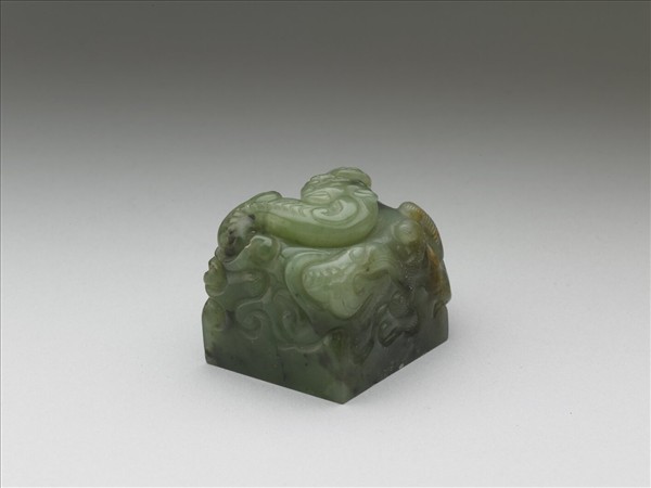 玉雙獸鈕未刻印