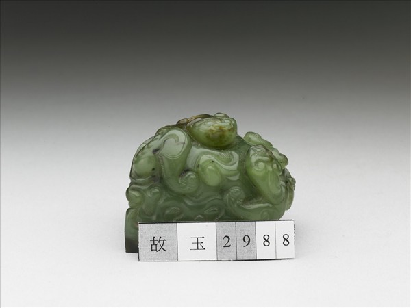 玉雙獸鈕未刻印