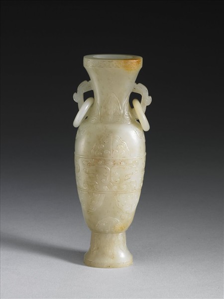 玉獸面紋瓶