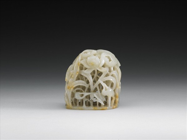 汀渚鷺鷥紋玉頂