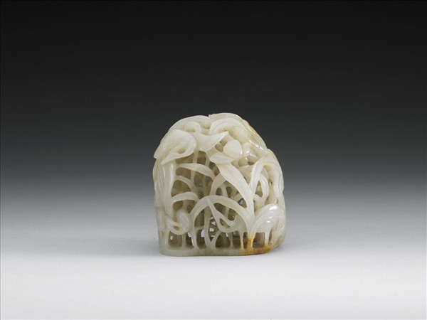 汀渚鷺鷥紋玉頂