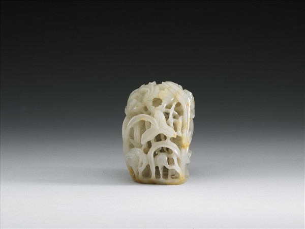 汀渚鷺鷥紋玉頂