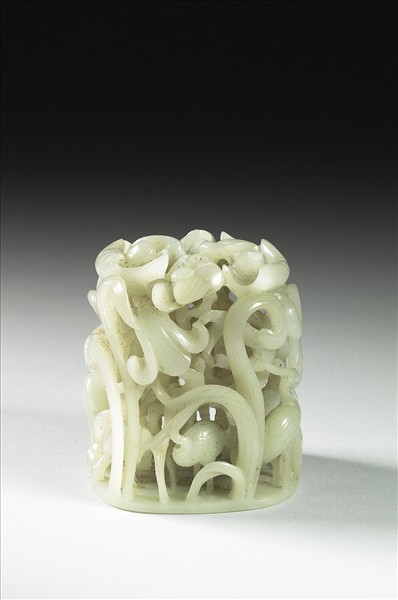 汀渚鷺鷥紋玉頂