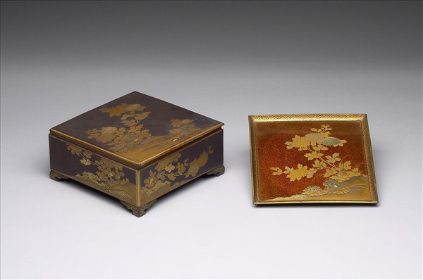 蒔繪菊石紋漆盒