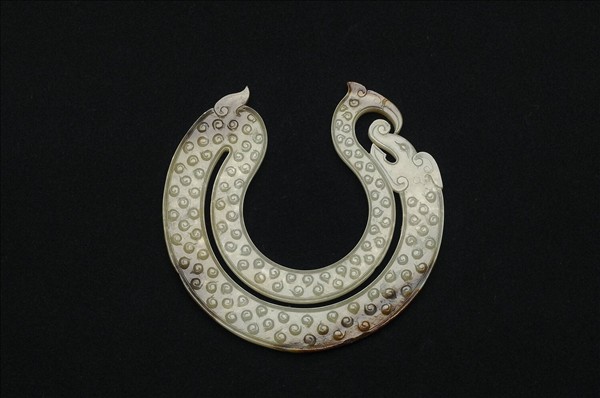 仿古玉龍鳳紋佩