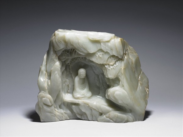 玉達摩面壁山子