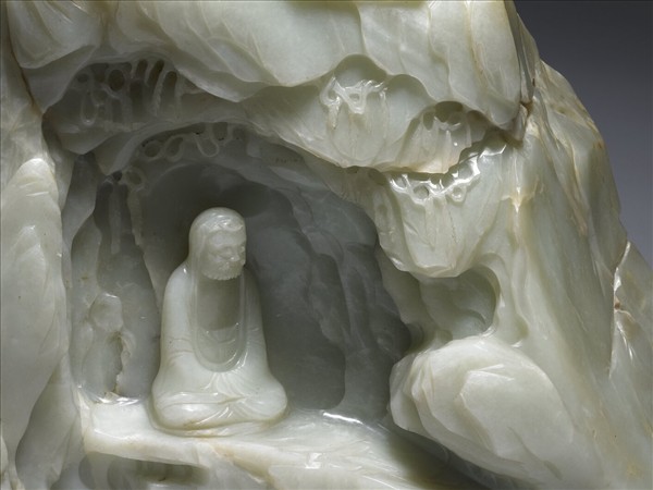 玉達摩面壁山子