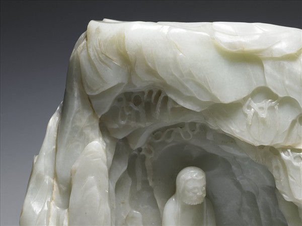 玉達摩面壁山子