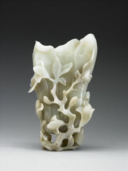 玉雕木筆花花插