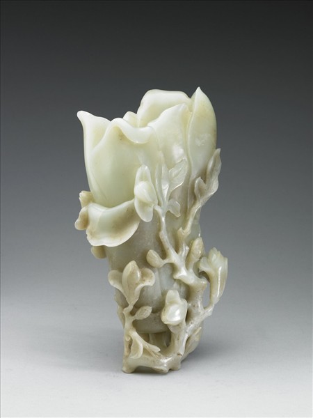 玉雕木筆花花插