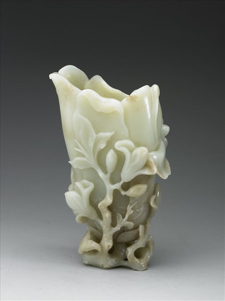 玉雕木筆花花插