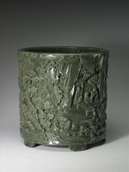 玉竹溪六逸筆筒