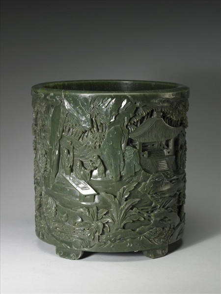 玉竹溪六逸筆筒