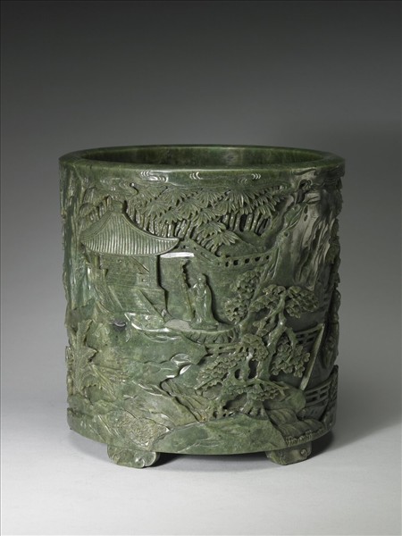 玉竹溪六逸筆筒