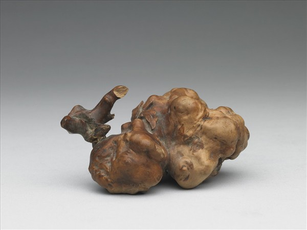 樹根雕瓜果形器