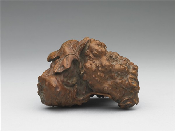 樹根雕瓜果形器