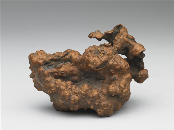 樹根雕瓜果形器