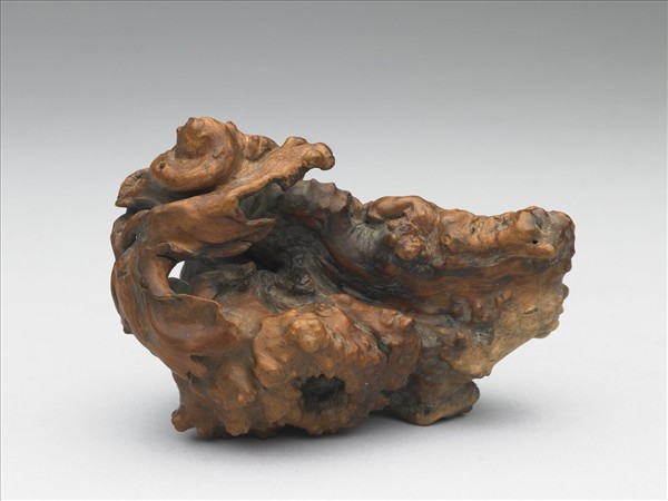 樹根雕瓜果形器