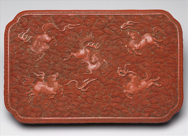 剔紅天馬紋長方盒