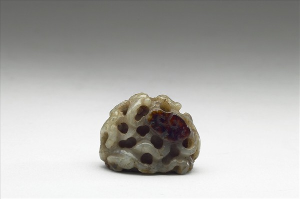 螭虎啣芝紋玉頂