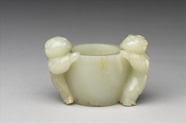 玉童子形耳盂