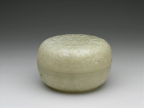 玉五福拱壽圓盒