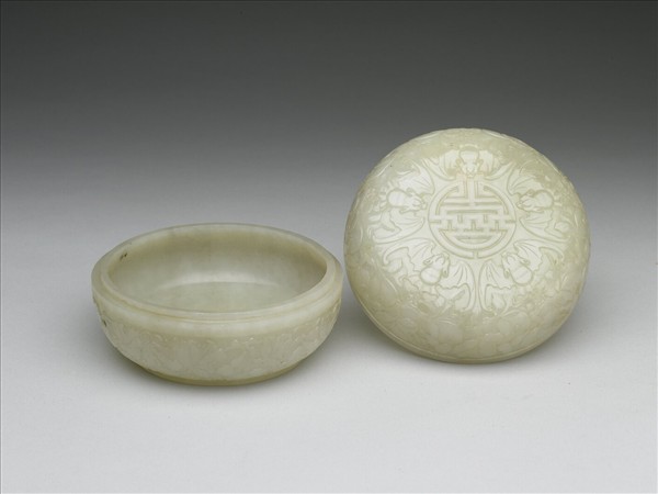 玉五福拱壽圓盒