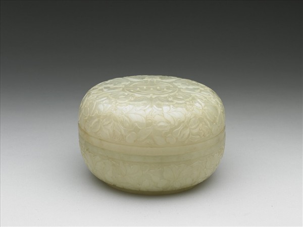 玉五福拱壽圓盒