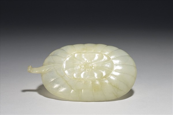 玉花口單柄帶蓋盤