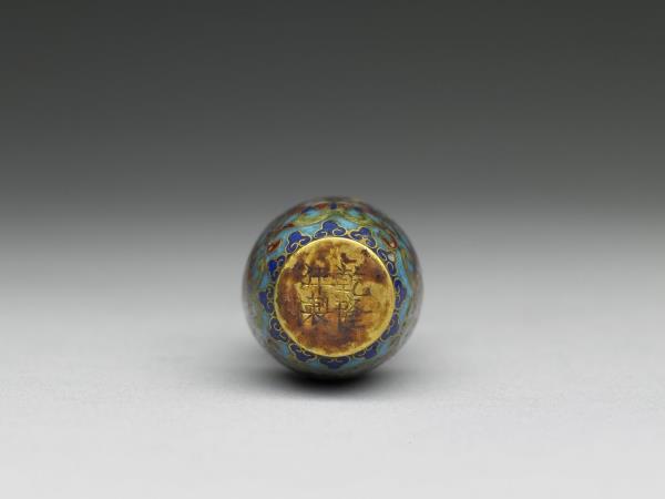 掐絲琺瑯番蓮花紋瓶