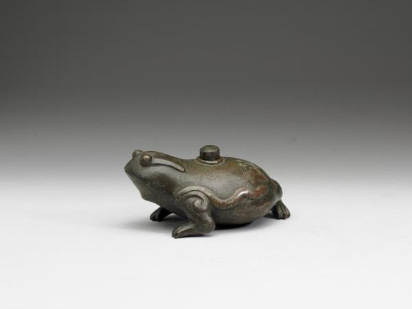 銅蟾蜍硯滴