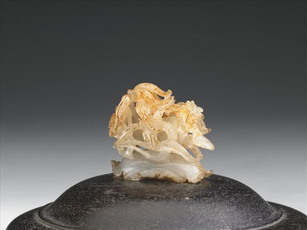 鴛鴦荷葉紋玉頂