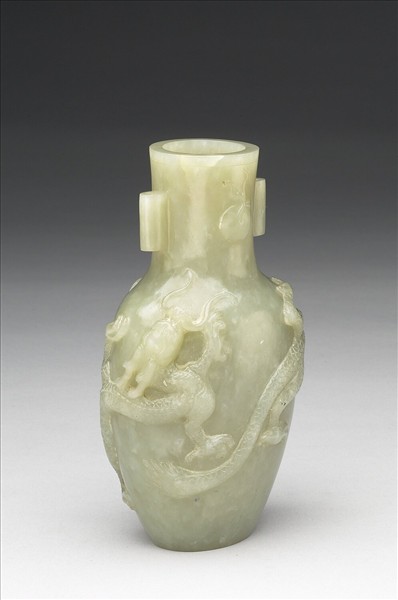 玉雙龍瓶