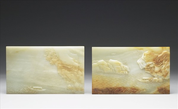 雕玉赤壁賦圖插屏