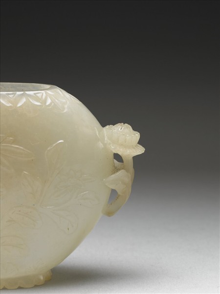 玉花式雙柄扁瓶