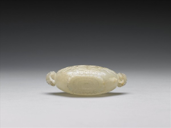 玉花式雙柄扁瓶