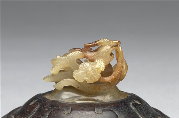 鴛鴦荷葉紋玉頂