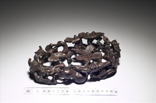 葫蘆紫檀鏤空木座