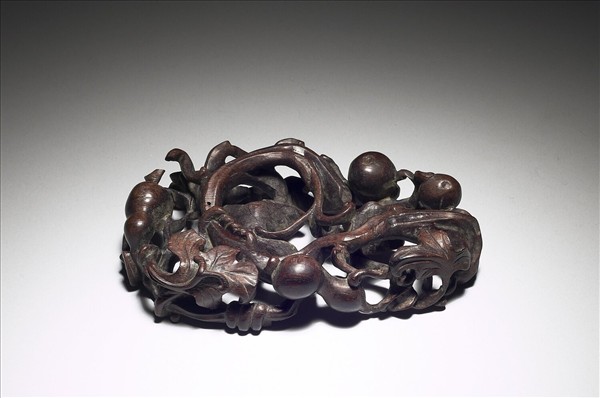 葫蘆紫檀鏤空木座