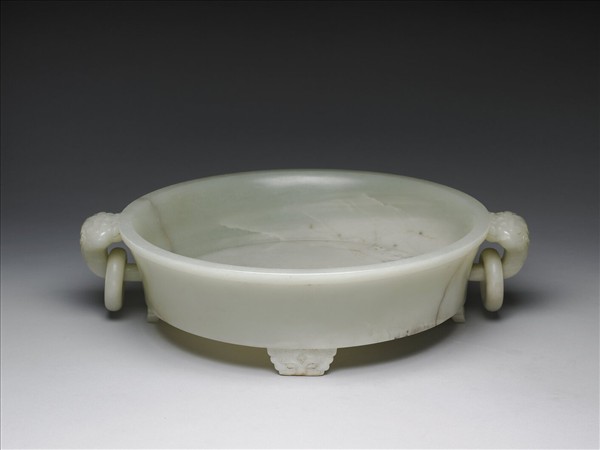 玉四足雙環水盛